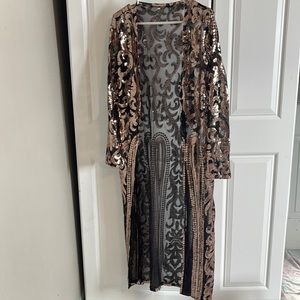 Sequin Cardigan duster